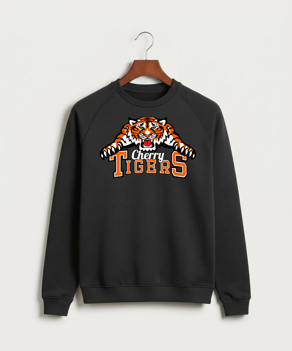 Cherry High School Athletics Coed - Black Crewneck - Full Chest