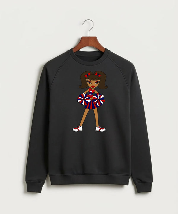 Independence High School Cheer Team - Black Crewneck - Full Chest
