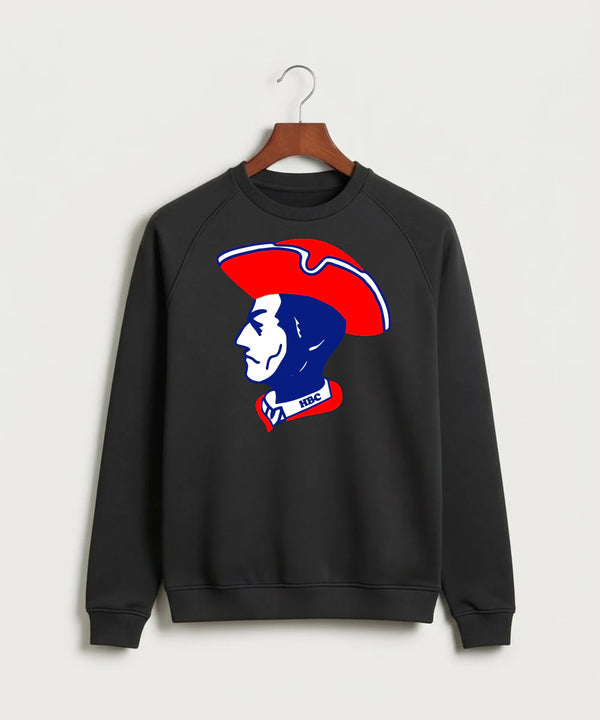 Hills-Beaver Creek High School Volleyball (Girls) - Black Crewneck - Full Chest