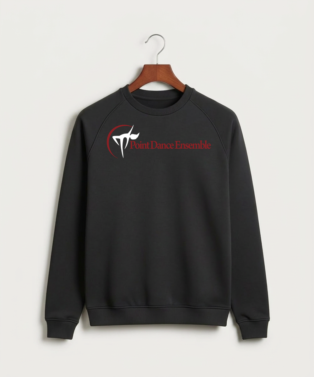 Point Dance Ensemble Dance - Black Crewneck - Full Chest
