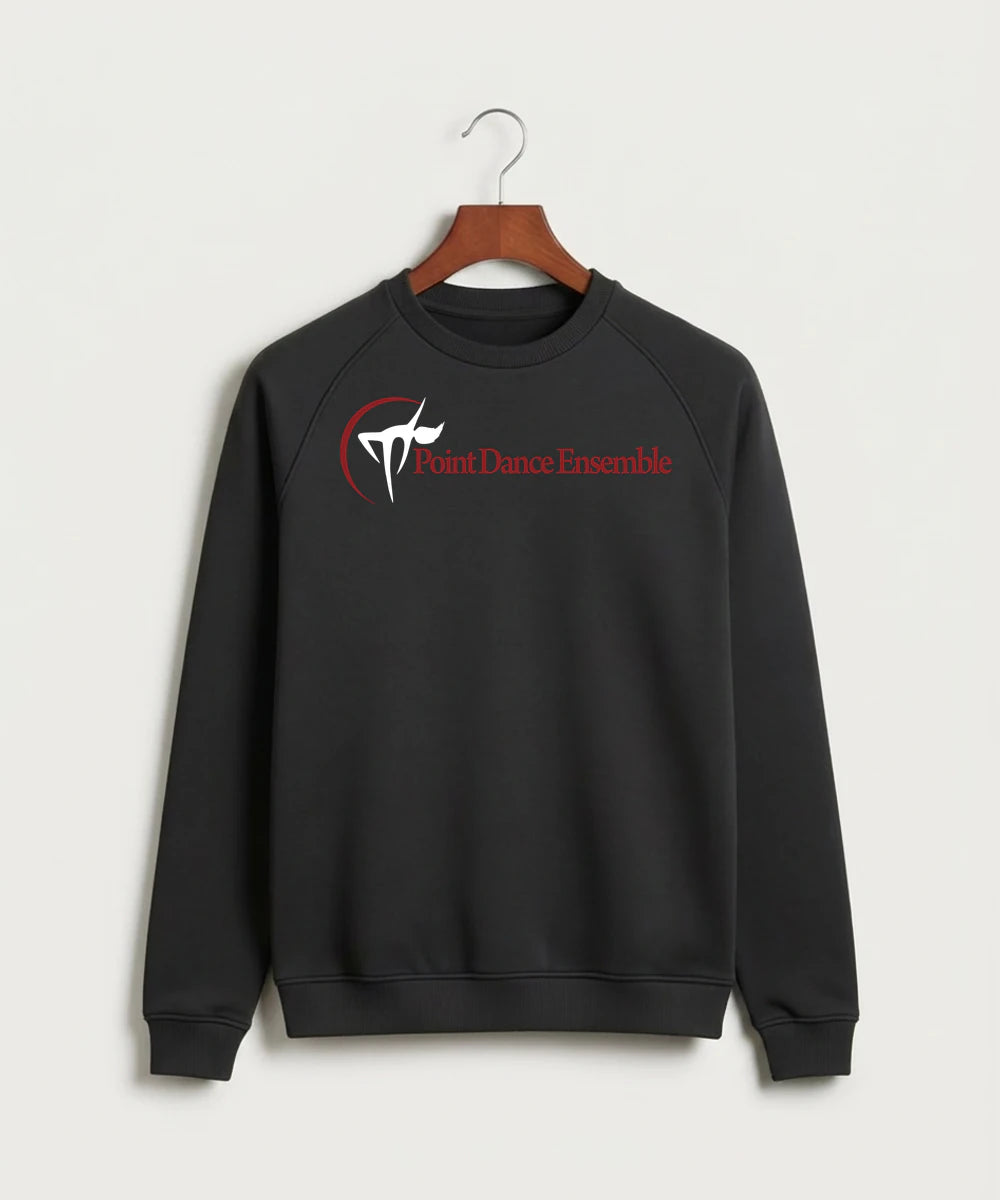 Point Dance Ensemble Dance - Black Crewneck - Full Chest