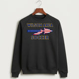 Wilson Area School Soccer Soccer - Black Crewneck - Full Chest