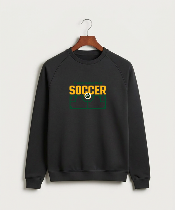 Ashwaubenon High School Soccer (Boys) - Black Crewneck - Full Chest