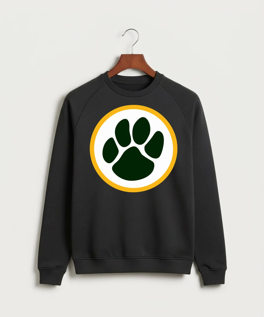 Ashwaubenon High School Football (Boys) (Sandbox) - Black Crewneck - Full Chest