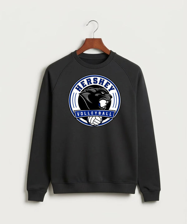 Hershey High School Volleyball Team Store - Black Crewneck - Full Chest
