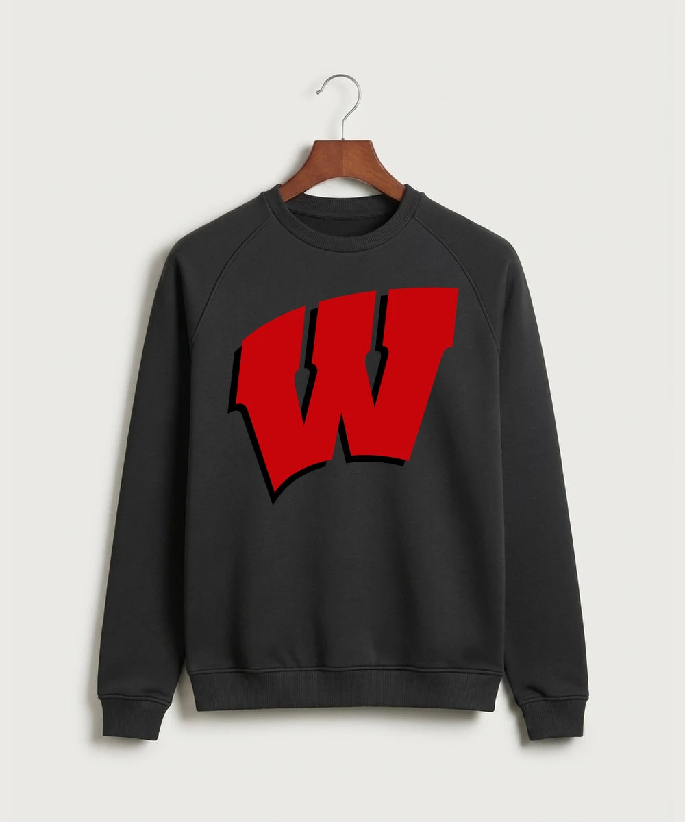 Wisconsin Hanger Test - Black Crewneck - Full Chest