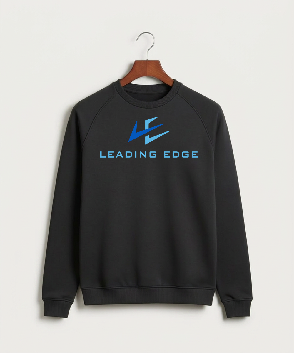 Leading Edge Team Store - Black Crewneck - Full Chest