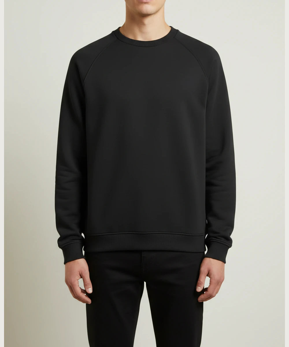 Notre Dame High School Team Store - Black Crewneck - Left Chest (model)