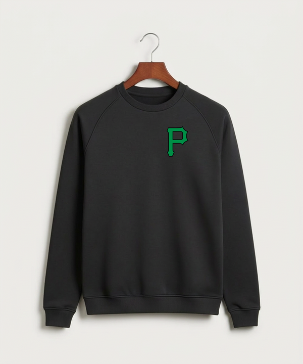 Pipestone Area High School Football (Boys) - Black Crewneck - Left Chest