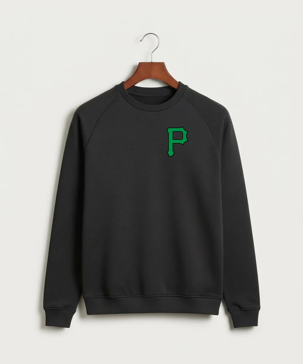 Pipestone Area High School Football (Boys) - Black Crewneck - Left Chest