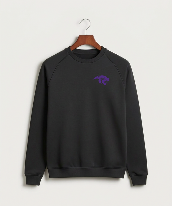 Glencoe Silver Lake High School Athletics - Black Crewneck - Left Chest