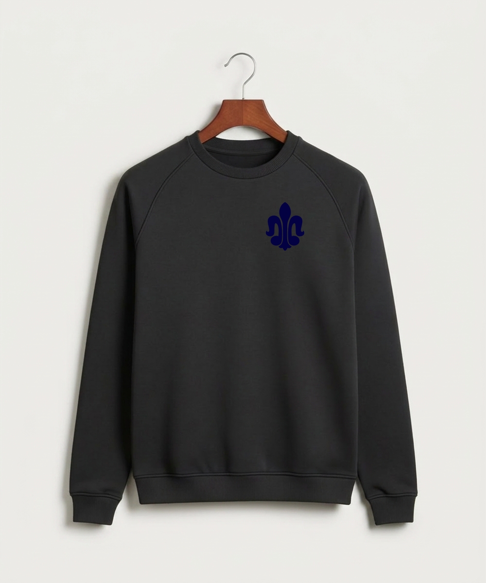 Saint Peter High School Athletics - Black Crewneck - Left Chest