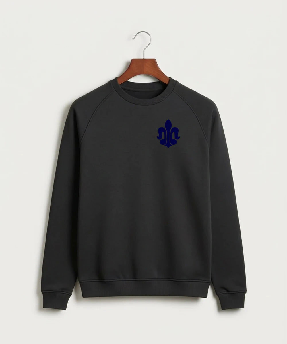 Saint Peter High School Athletics - Black Crewneck - Left Chest