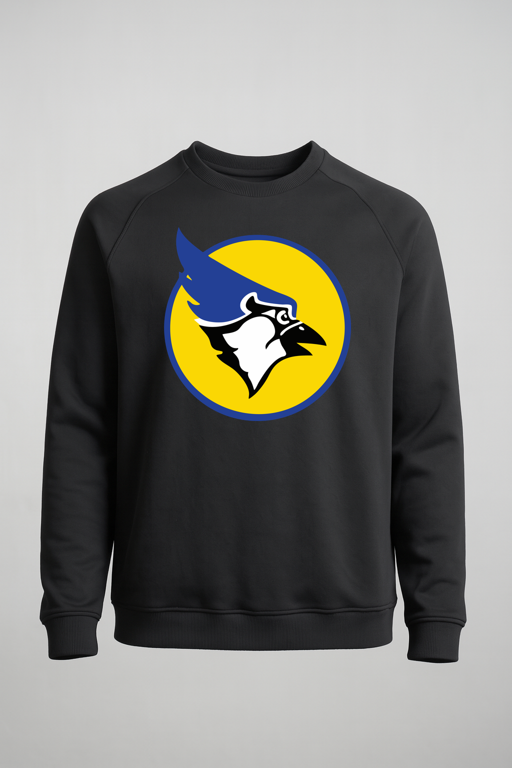 Waseca Football - Black Crewneck - Left Chest