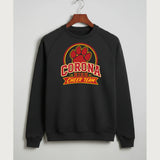 Corona Senior High School Cheer - Black Crewneck - Left Chest
