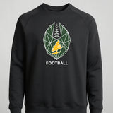 DC Everest Middle School Football — example store - Black Crewneck - Left Chest