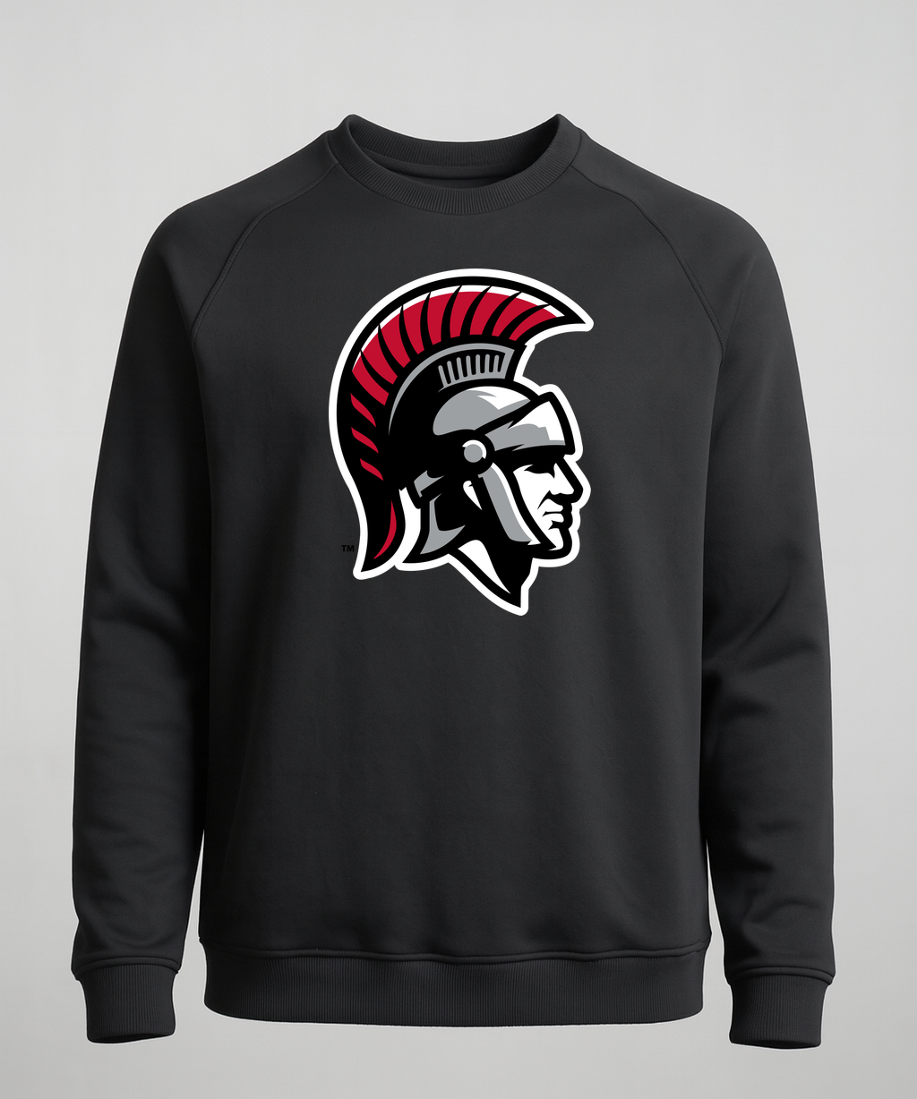 Worthington Football - Black Crewneck - Left Chest