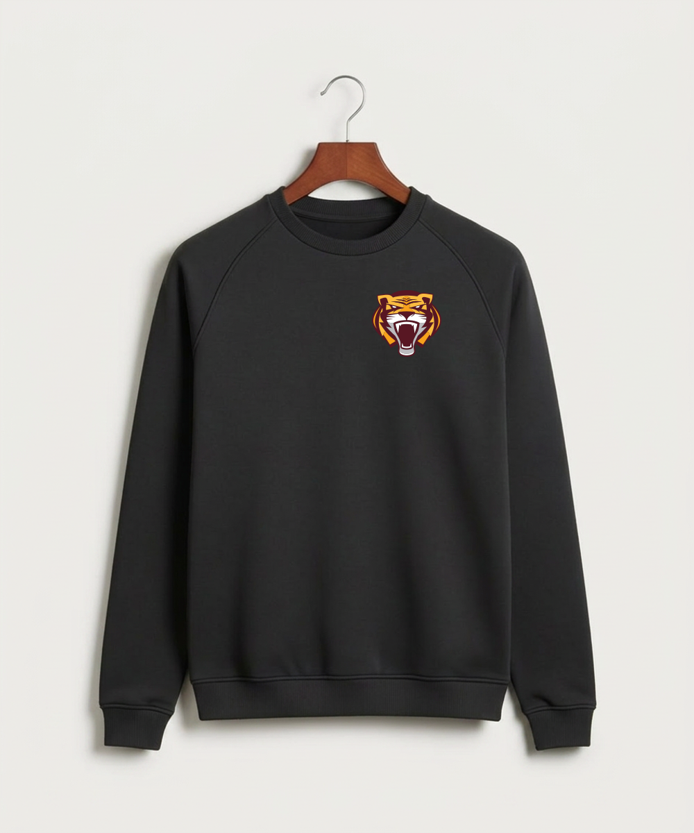 Stewartville High School Football (Boys) - Black Crewneck - Left Chest