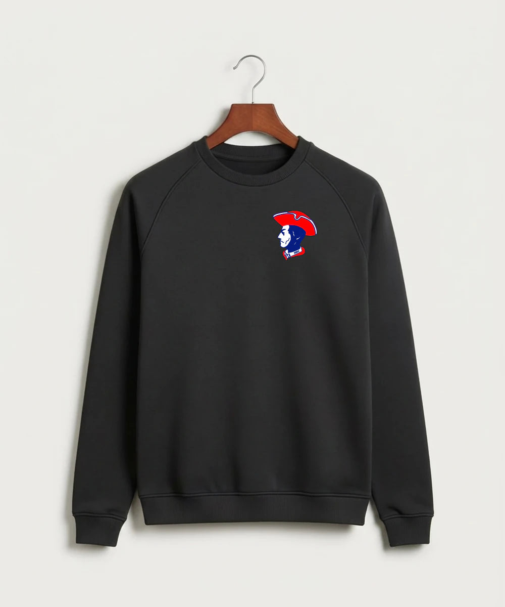 Hills-Beaver Creek High School Volleyball (Girls) - Black Crewneck - Left Chest