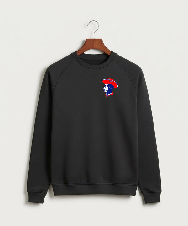 Hills-Beaver Creek High School Volleyball (Girls) - Black Crewneck - Left Chest