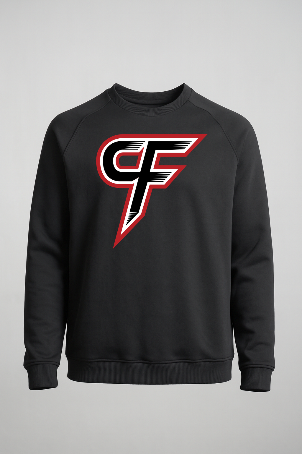 Cannon Falls Volleyball - Black Crewneck - Left Chest