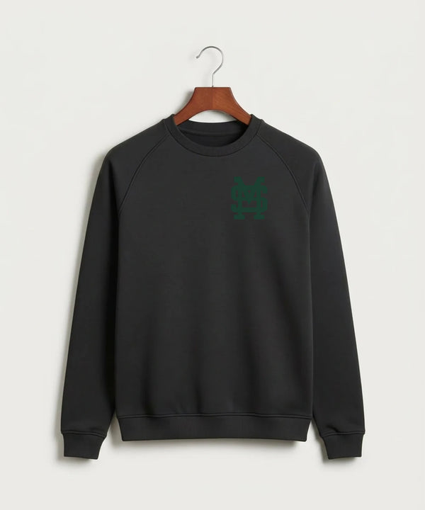 Sleepy Eye St. Mary's High School Athletics - Black Crewneck - Left Chest