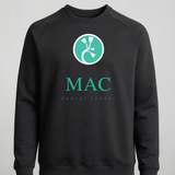 Mac Dental Football - Black Crewneck - Left Chest