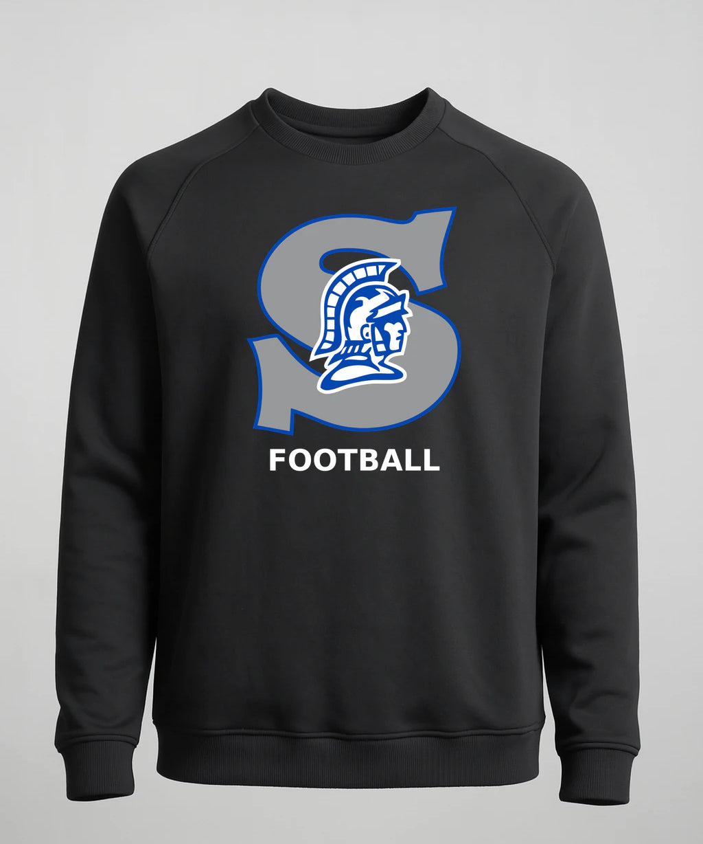 Southwest Football - Black Crewneck - Left Chest