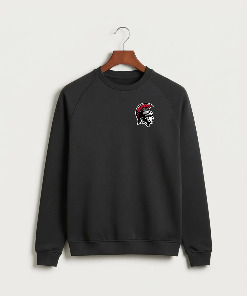 Worthington High School Football (Boys) - Black Crewneck - Left Chest
