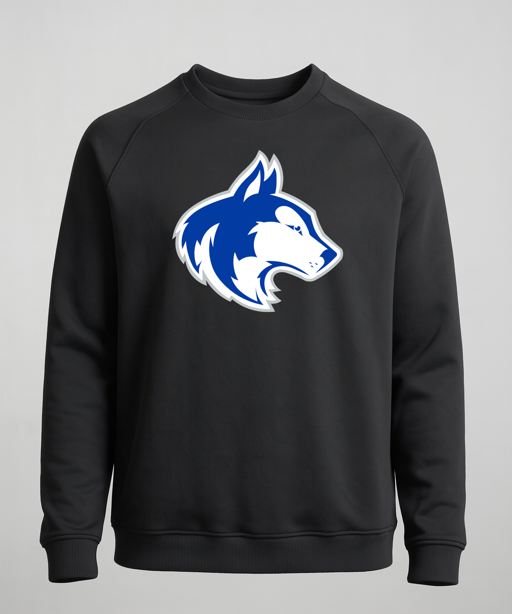 Owatonna Volleyball - Black Crewneck - Left Chest