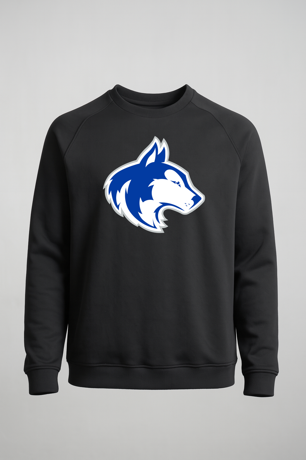 Owatonna Volleyball - Black Crewneck - Left Chest
