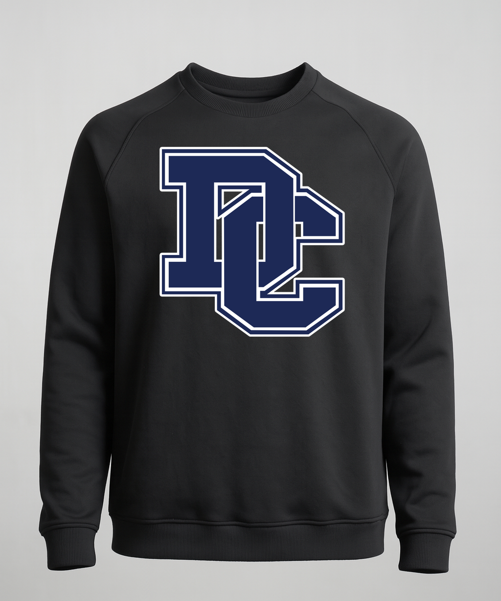 Dassel-Cokato Football - Black Crewneck - Left Chest