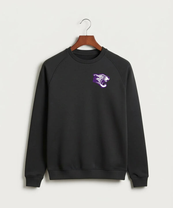 Granada-Huntley-East Chain/Truman Football (Boys) - Black Crewneck - Left Chest