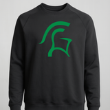 La Crescent-Hokah Football - Black Crewneck - Left Chest