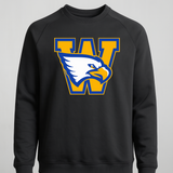 Windom Football - Black Crewneck - Left Chest