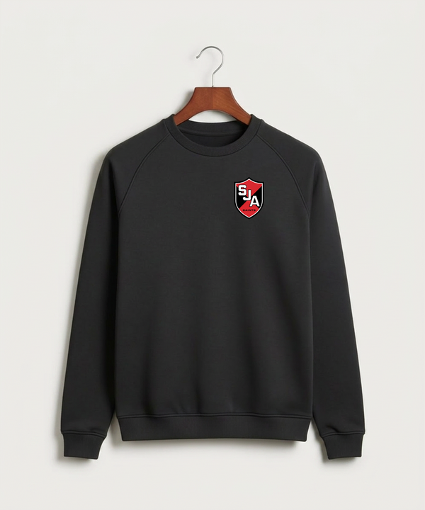 Saint James High School Football (Boys) - Black Crewneck - Left Chest
