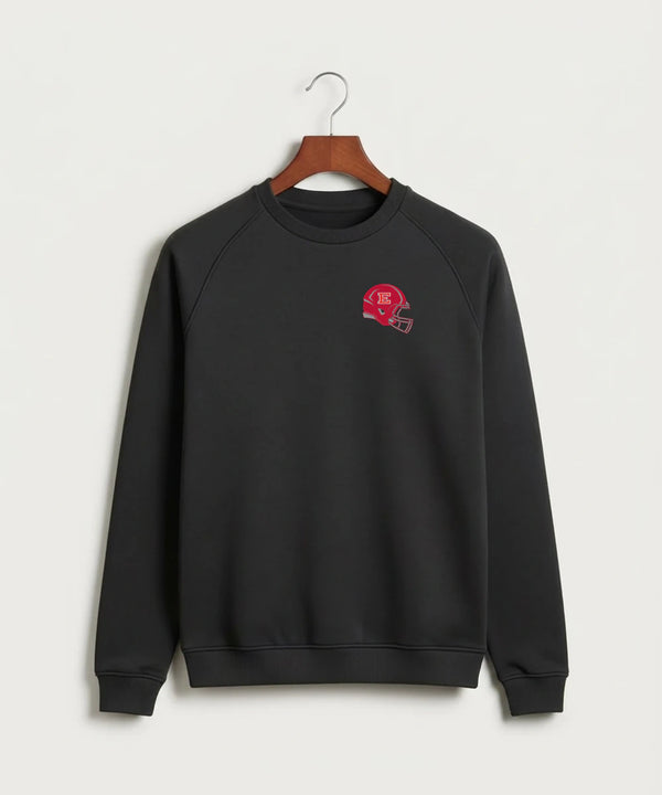 Duluth East High School Football (Boys) - Black Crewneck - Left Chest