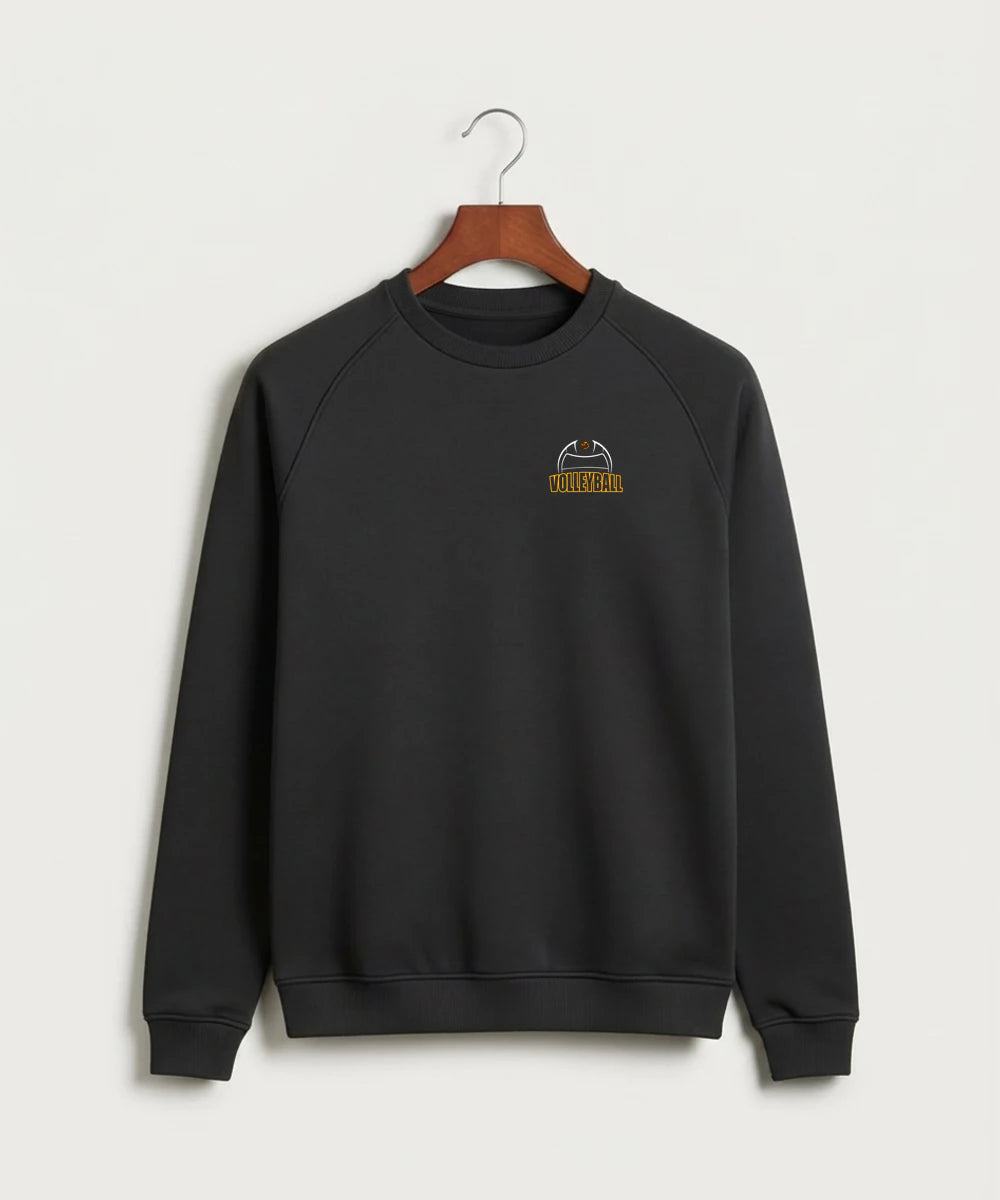 Fargo South High School Volleyball (Girls) - Black Crewneck - Left Chest