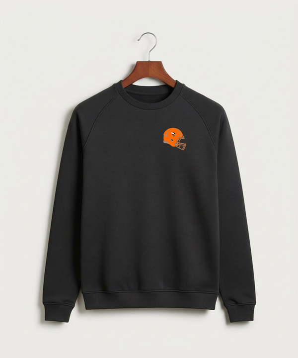Littlefork Big Falls High School Football (Boys) - Black Crewneck - Left Chest