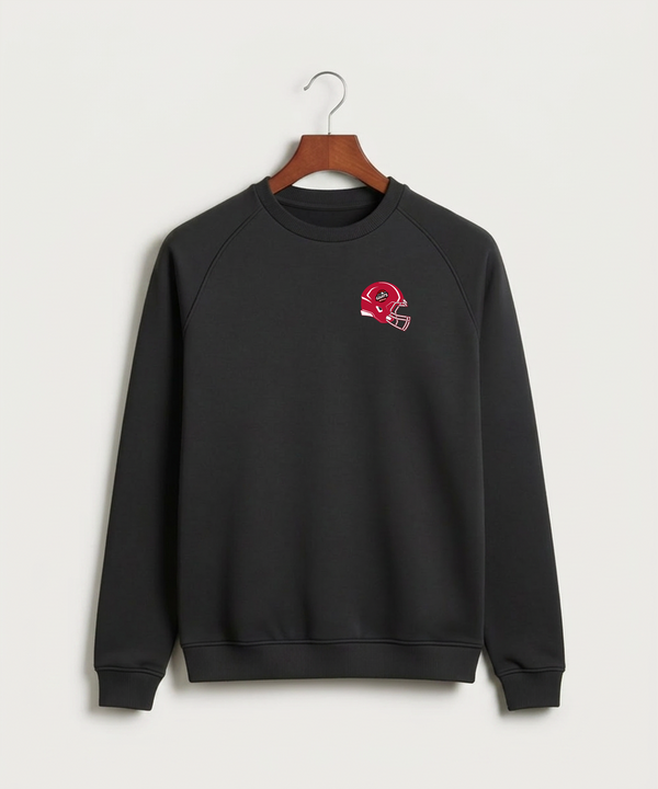 Mesabi East High School Football (Boys) - Black Crewneck - Left Chest