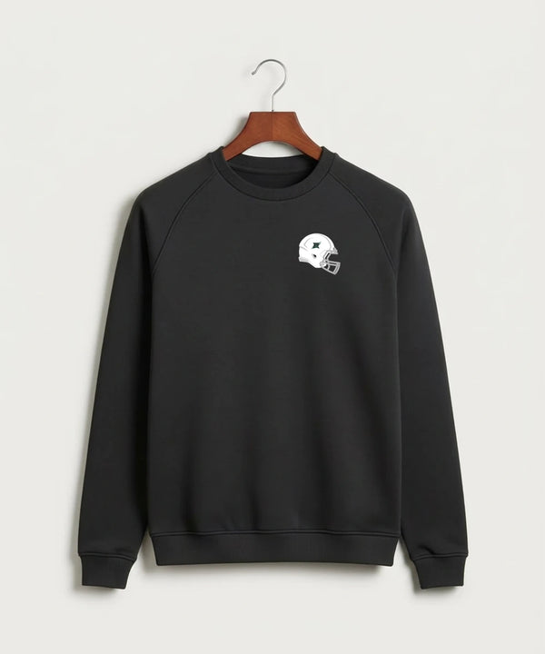 Rock Ridge High School Football (Boys) - Black Crewneck - Left Chest