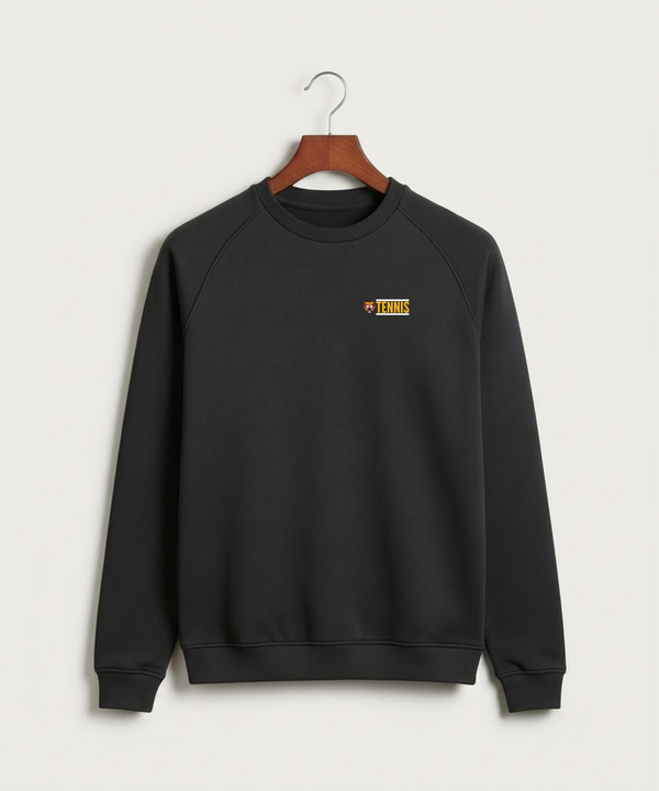 Stewartville High School Tennis (Coed) - Black Crewneck - Left Chest