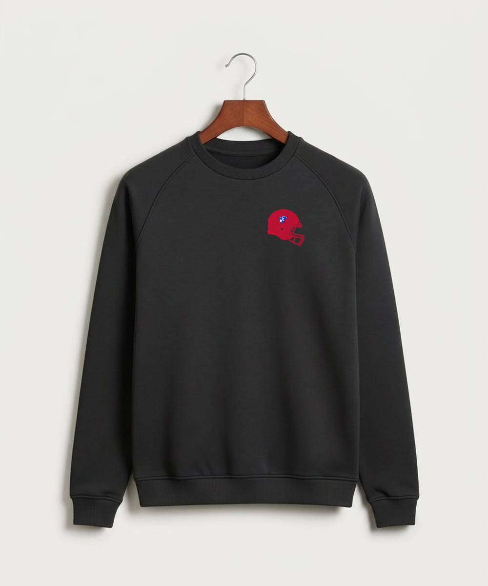 Upsala High School Football (Boys) - Black Crewneck - Left Chest