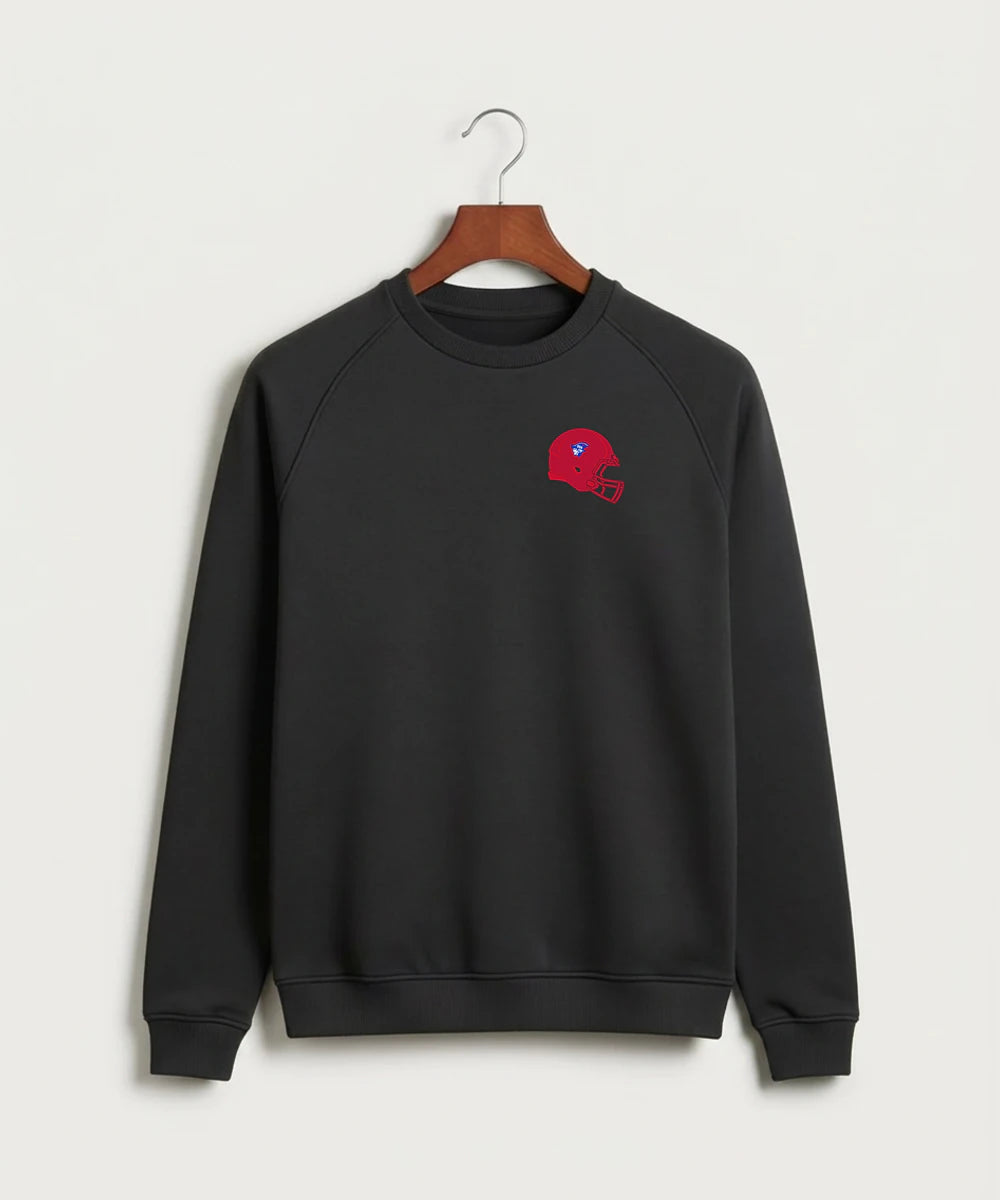 Upsala High School Football (Boys) - Black Crewneck - Left Chest