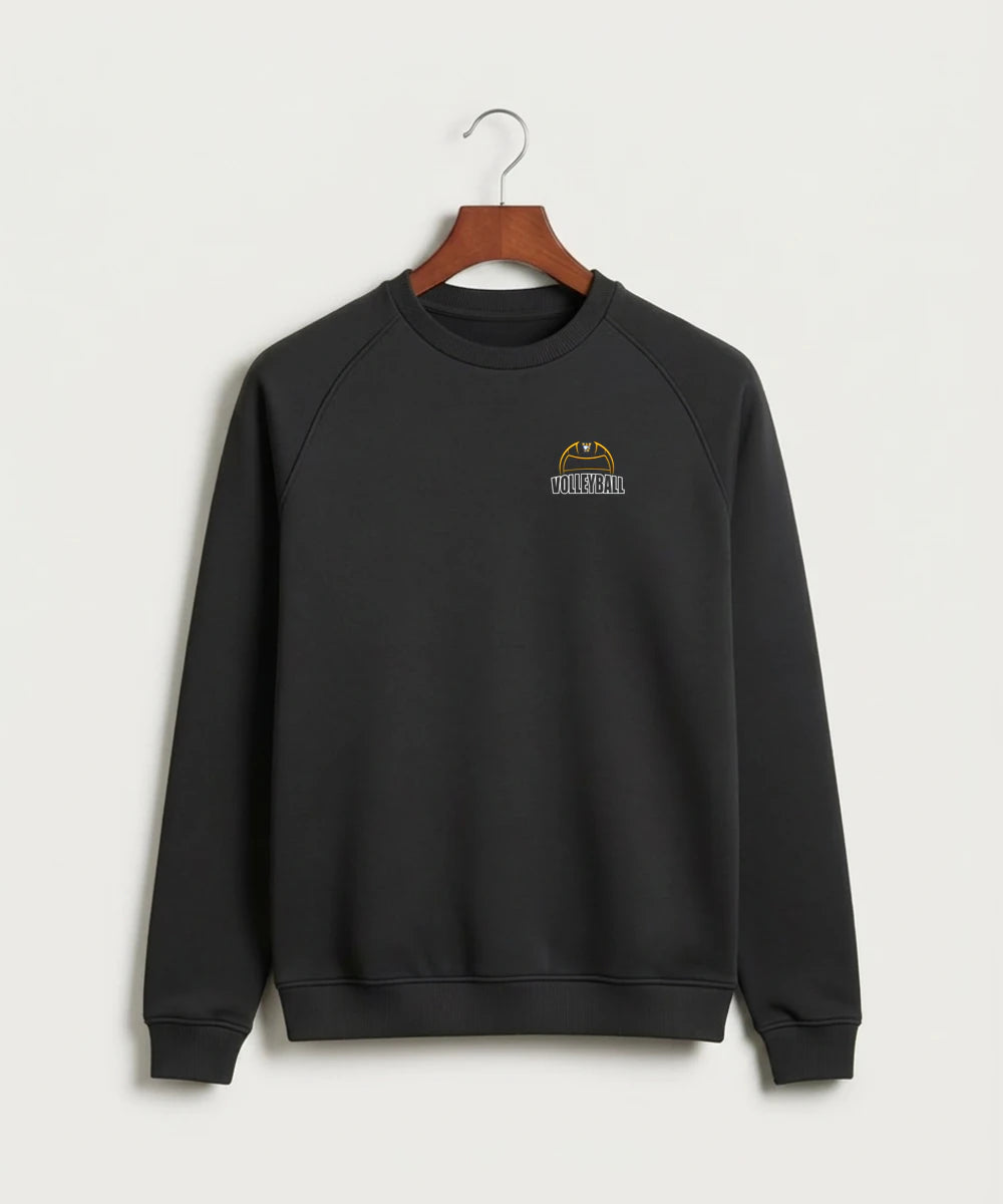 Windom Area High School Volleyball (Girls) - Black Crewneck - Left Chest