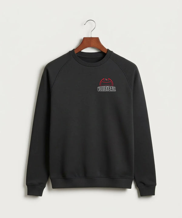 Forreston Volleyball - Black Crewneck - Left Chest