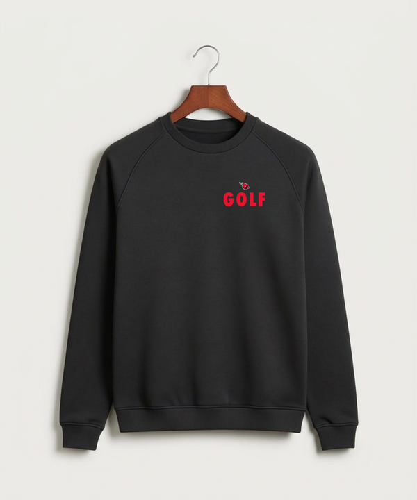 Forreston Golf - Black Crewneck - Left Chest