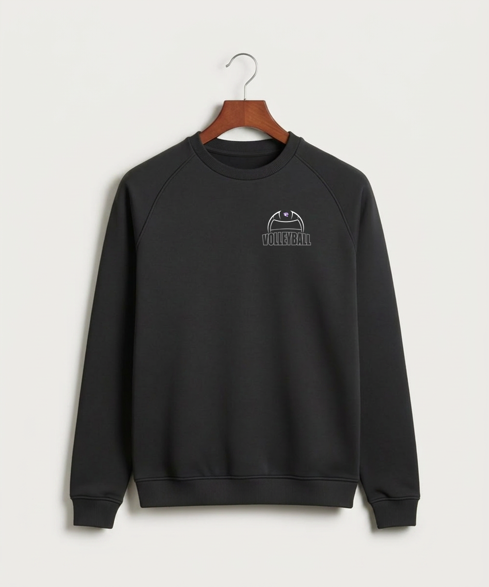 Goodhue High School Volleyball (Girls) - Black Crewneck - Left Chest
