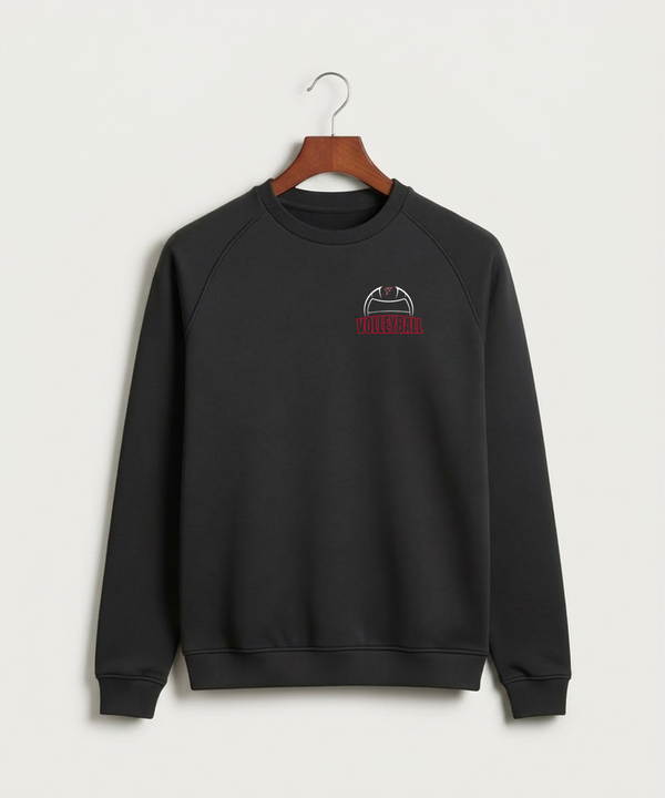 Cannon Falls High School Volleyball (Girls) - Black Crewneck - Left Chest