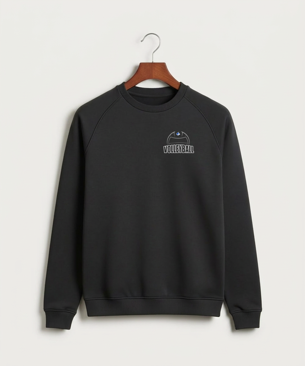 Owatonna High School Volleyball (Girls) - Black Crewneck - Left Chest
